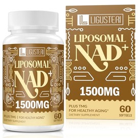 1500 mg NAD liposomal +, 98% + absorción, suplemento NAD+ para mujeres y hombres con TMG, para defensa del envejecimiento, energía celular, función ca