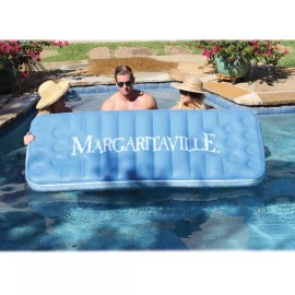 Margaritaville Paradise Beer Pong Pool Raft 84 x 36 Float Bluetooth Speaker Lake
