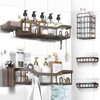 NESOMI Shower Caddy Adhesive Shower Organizer 7-Pack, Rustproof Stainless Steel