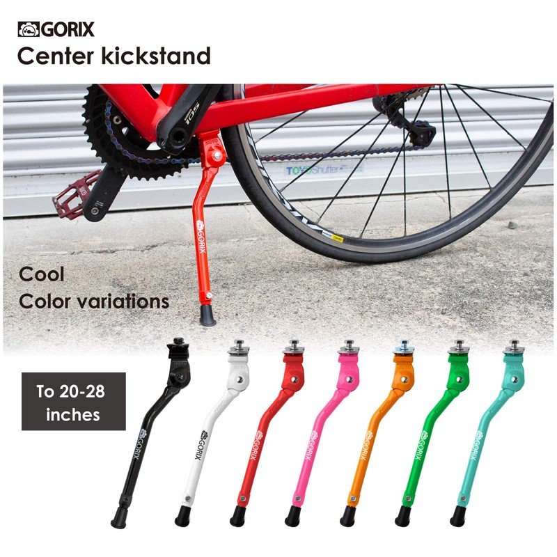 GORIX Bike Kickstand Side Road Mountain Bicycle Adjustable Portable (GX-KC22AAJ-Z(Global
