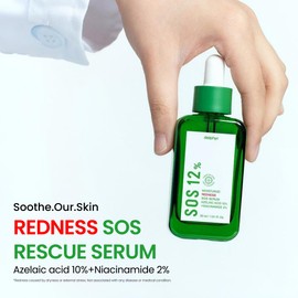 delphyr delphyr Moisturize Redness SOS Azelaic Acid 10% + Niacinamide 2% Serum C Redness & PIH Soothing, Vegan & Fragrance-Free, Non-Comedogenic (30ml/ 1.01 fl oz.)