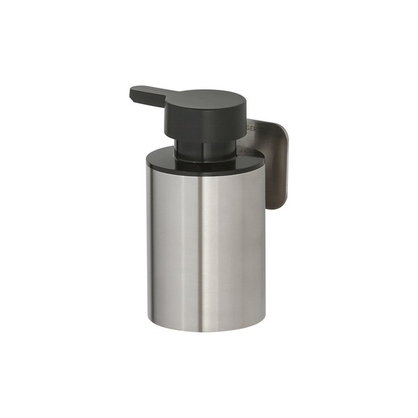Tiger Colar Soap Dispenser for Mounting, Stainless Steel, Brushed Stainless Steel, 12.1 x 6.5 x 9.9 cm