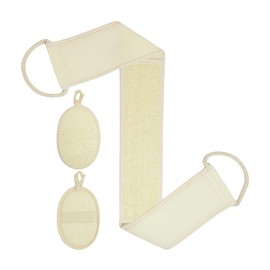 Natural Sponges for Body | Loofah Bath Scrubbers | Textured Extra Gentle Reusable Non-Slip Washable Scrubber for Shower Bath Spa Back Scrub Facial Care