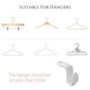 100 Counts Hanger Connector Hooks for Clothes Storage,Space Saving Organizer,Space
