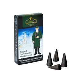 Crottendorfer Räucherkerzen Christmas Set of 5 – Fir, Forest Moss, Honey, Sandal, Frankincense, 120 Pieces, Size: M, Made in Germany