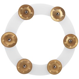 Drum Cymbals Hi Hat Tambourine Drum Set Stainless Steel Bells Percussion Instrument AccessoriesGold