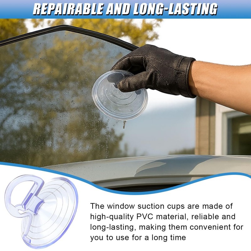 UHANBUT 24PCS Car Glass Windshield Sunshade Suction Cups, Mini Pull