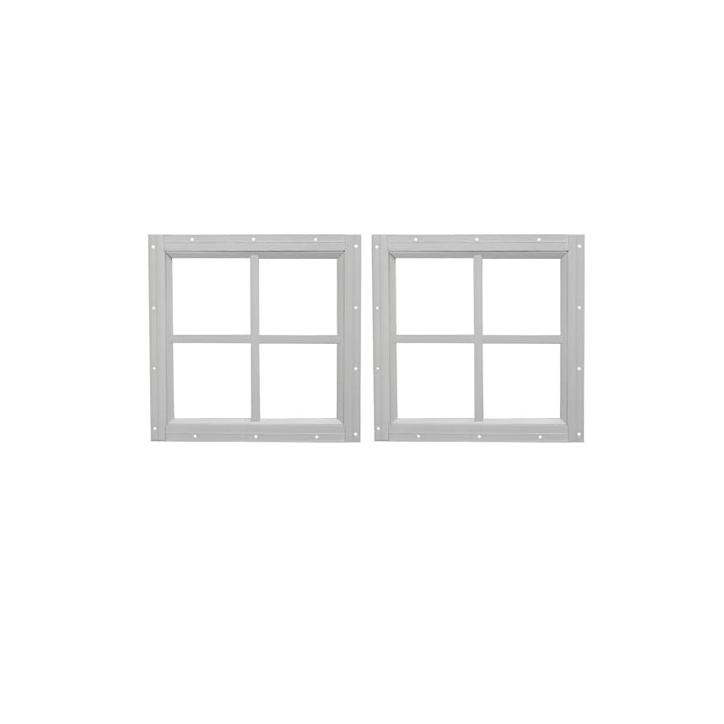 WRISIN 16" x 16" Square Shed Window 2 Pack with