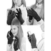 C.C Unisex Cable Knit Inner Lined Anti-Slip Touchscreen Texting Gloves,