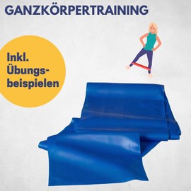 Best Sporting TPR Exercise Band I Highly Elastic Fitness Band in Strength Strong I 2 m I Colour Blue I Theraband I Sports Elastic Band I for Training at Home, Pilates and Yoga