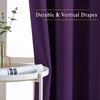 NICETOWN Blackout Curtains Drapery Panels - Window Treatment Royal Purple