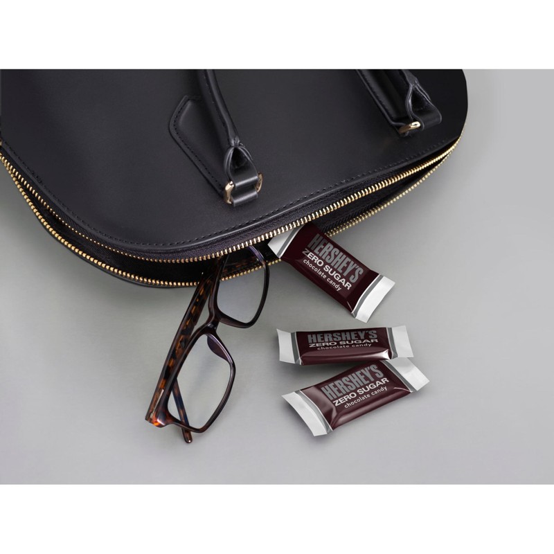 HERSHEY'S Zero Sugar Chocolate Candy Bags, 3 oz (12 Count)