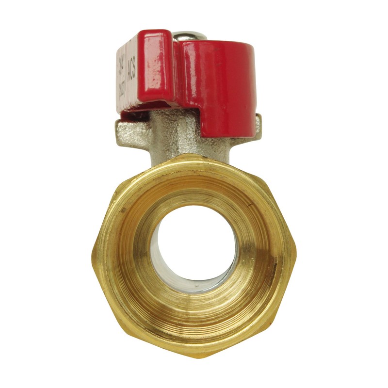 Somatherm For You 1372-12A YOU-12/17 Male/Female Ball Valve-Butterfly Lever-Standard Passage,
