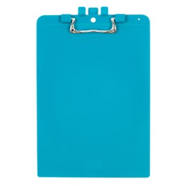 Snopake A4 Turquoise Clipboard with Pen Holder, Heavy Duty Ergonomic Metal Clip and Hanging Hole [Pack of 1] 15887