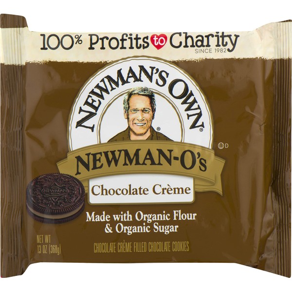 Newman's Own Newman-O's, Chocolate Crème Filled Chocolate Cookies, 13-Ounce Packages (Pack of 6)