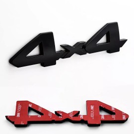 AMP 2pc Fits TUNDRA TACOMA TRD PRO 4X4 FLAT BLACK PAINTED EMBLEM For TOYOTA