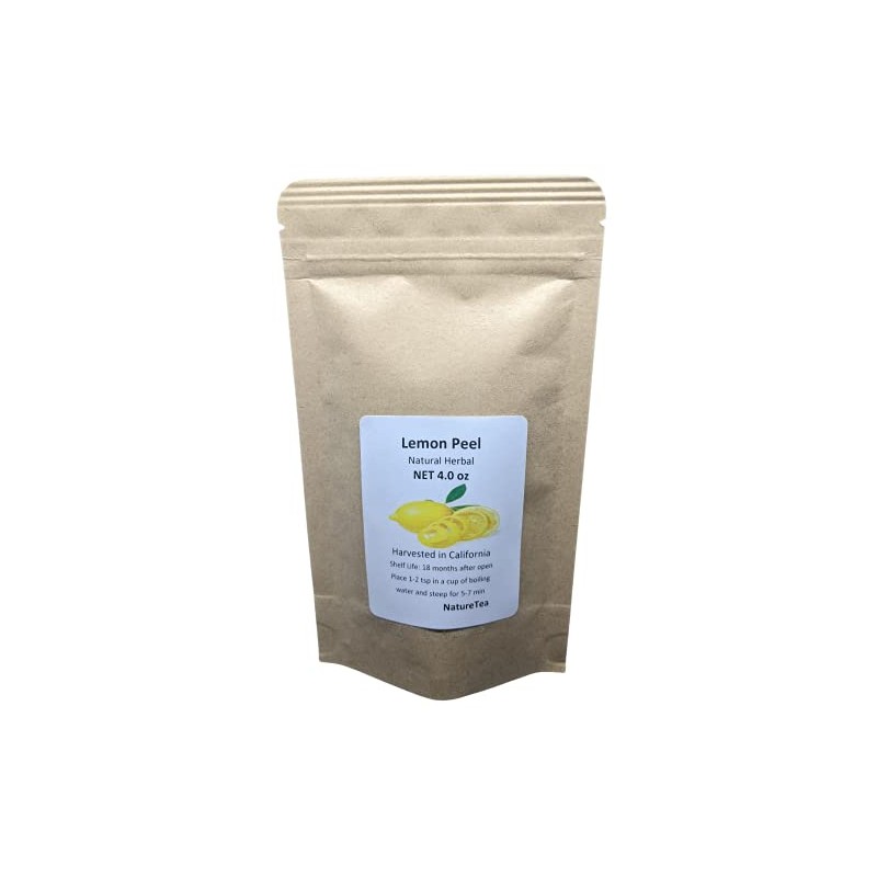 Nature Tea Lemon Peel - Dried Lemon Peel Cut from
