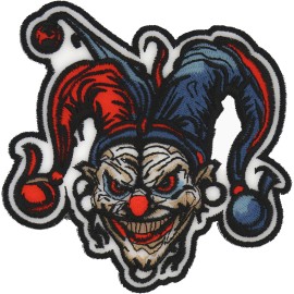 Ivamis Scary Jester Clown Patch - 4x4 inch - P7575