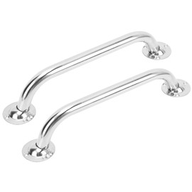 Jiawu 2 Pack Boat Grab Handles, 14.25" Stainless Steel Marine Love Bar, Polished Handle Handrail for Marine Boat, Yacht