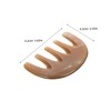 SAFIGLE Static Tooth Comb for Scalp Massage Natural Horn Hair