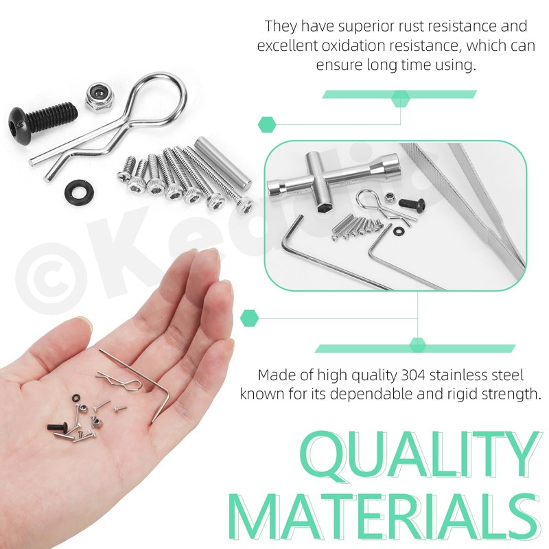 Keadic 294-Piece Universal RC Screw Kit Screws Assortment Set, RC