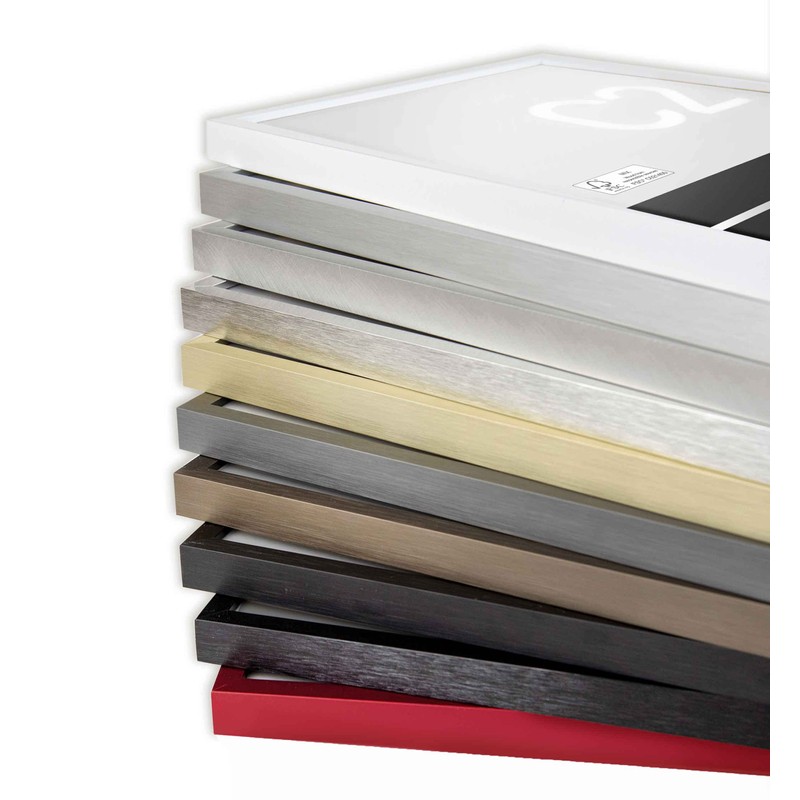 nielsen C2 Photo Frame, 24x30cm White Aluminium Picture Frame with