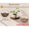QsQueen Solid Wood Half Round Floating Wall Shelves | Elegant