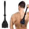 Manual Back Hair Trimmer Foldable Back Trimmer with Three Removable