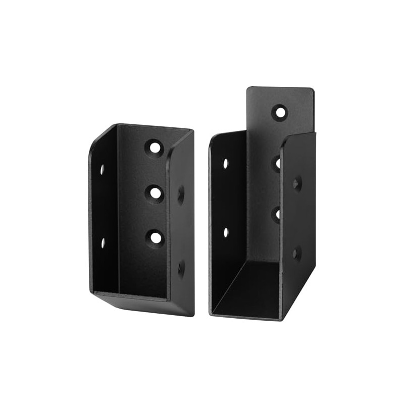 MOUNTAIN_ARK 4 Pair 2x4 Black Deck Fence Railing Bracket for