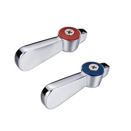 Phivan Commercial Faucet Parts Kitchen Faucet Handle Replacement Kit - 2 Pack Lever Handles 0.43" Round Stem Hole Fits Most 3/8" Shaft, Ideal for Kitchen, Laundry, Restaurant, and Industrial Use