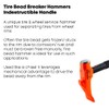 Groz 5 lbs Tire Bead Breaker Hammer - 20" Indestructible