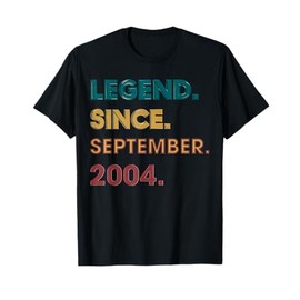 Legend 2004 21st Birthday Gifts for Men Women 21 Year Old T-Shirt