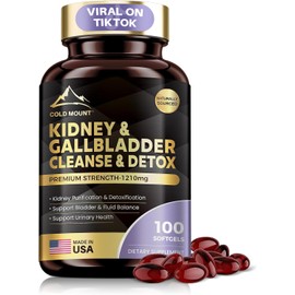 MEGNETA Kidney Cleanse Detox & Repair, Kidney & Gallbladder Health Support Supplement with Cherry, Nettle Leaf, Cranberry & Dandelion, Promotes Urinary Health, Bladder & Fluid Balance, 100 Softgels