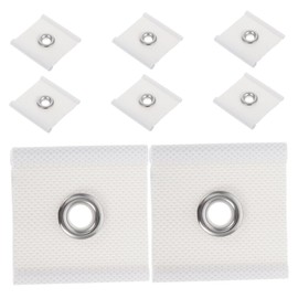 BUGUUYO 8pcs Rv Awning Eyelet Hooks Lightweight Portable PVC Coated Hardware for Canopy and Outdoor Use Easy Installation Compatible with Rv Shade Accessories