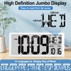 18.5" Extra Large Amotic Digital Wall Clock Battery Operated Atomic