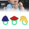 3Pcs Baby Teething Toys Lovely Fruit Shape Teeth Discomfort Relief