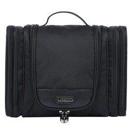 EGOGO Large Travel Toiletry Bag for Men & Women Hanging Wash Bag Cosmetic Makeup Shaving Bag E528-5 (Black)