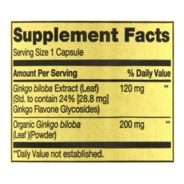 Ginkgo Biloba 120 Mg 90 Caps Ayuda Memoria Reduce Fatiga Spv Sabor Neutro