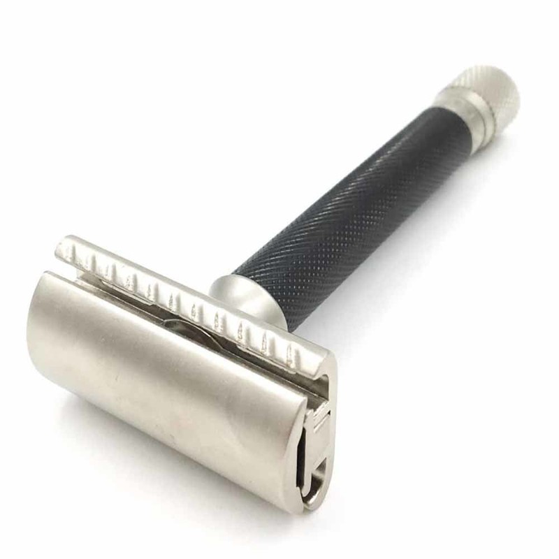 Parker Safety Razor Variant Adjustable Safety Razor - Graphite Handle,
