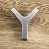 Gedotec Marion Double Coat Hook Square Matt Chrome Coat Hook