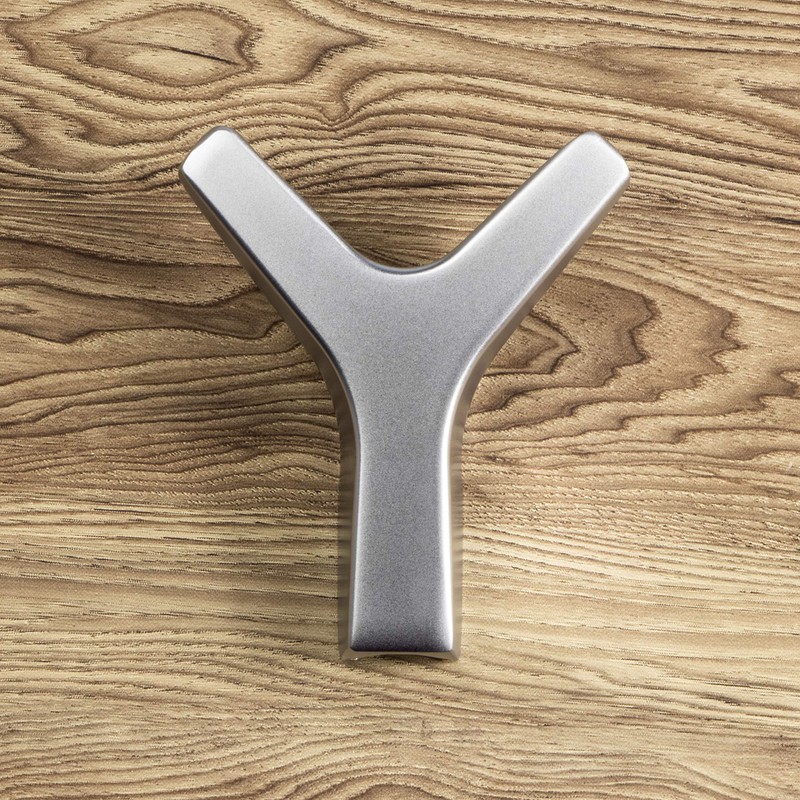 Gedotec Marion Double Coat Hook Square Matt Chrome Coat Hook
