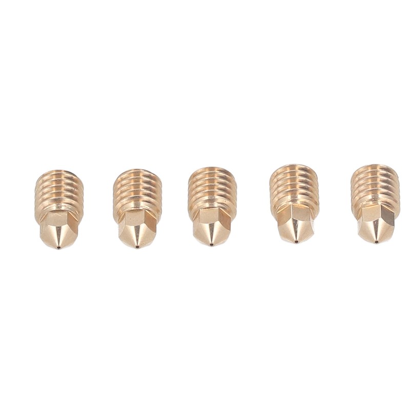 5Pcs 3D Printer Brass Nozzles Tight Connection Heat Resistant 500℃