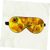COLLBATH Sunflower Pattern Silk Eye Mask Double Shading Eyepatch for
