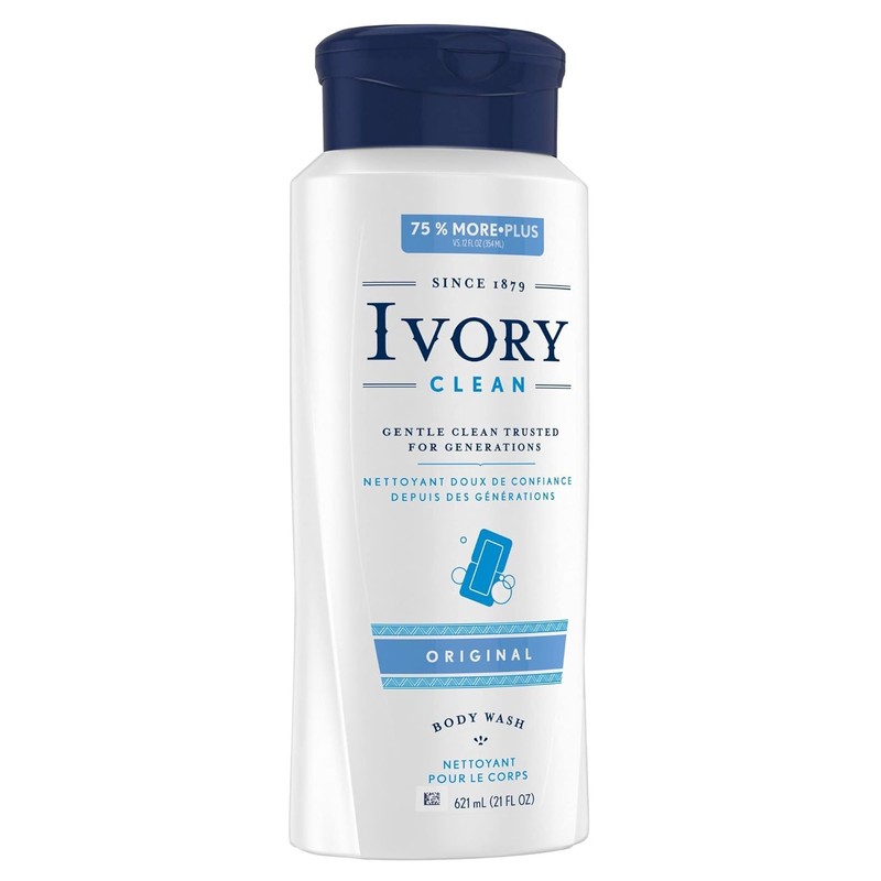 Ivory Original Body Wash, 21 oz (Pack of 5)