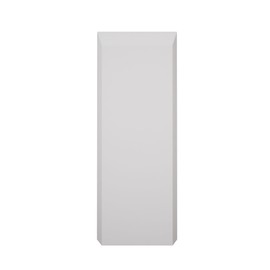 2 1/2"W x 6 1/2"H x 1 1/8"P Americraft Solid Paint Grade Wood Smooth Plinth Block with Beveled Edge, Primed Pine