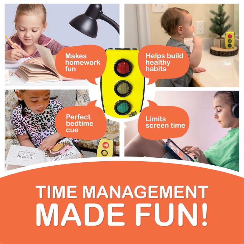 Timer - Red Yellow Green Traffic Light Timer for Kids,