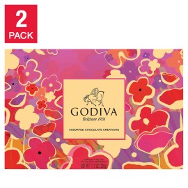 Godiva Premium Assortment Spring Box, 22.6 Oz., 27-Piece, 2-Pack
