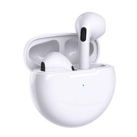 Laser TWS Earbuds White, Wireless, Bluetooth, Charging case, Voice Assistant