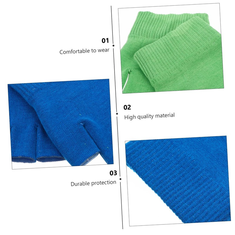 Baluue Fingerless Gel Moisturizing Gloves 2 Pairs for Hand Care