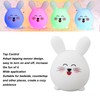Silicone Night Light Cute Cartoon Mouse USB Rechargeable Tap Control